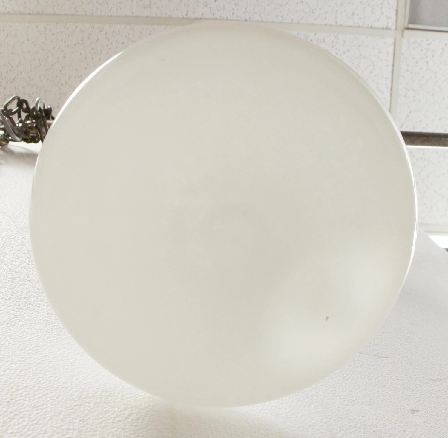 Antique 11.5 In. Schoolhouse Globe With Brass Pole Pendant Light 7 Antique 11.5 In. Schoolhouse Globe With Brass Pole Pendant Light - Image 5