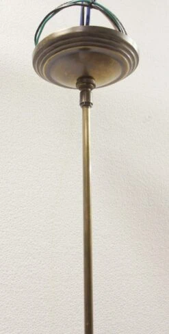 Antique 11.5 In. Schoolhouse Globe With Brass Pole Pendant Light 13 Antique 11.5 In. Schoolhouse Globe With Brass Pole Pendant Light -OGT Sale Store p267749 06