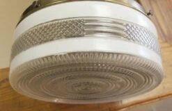 Mid Century 8.5 In. Glass Globe Brass Pole Pendant Light 12 Mid Century 8.5 In. Glass Globe Brass Pole Pendant Light -OGT Sale Store p267756 05