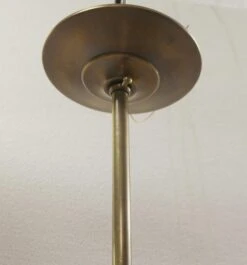 Mid Century 8.5 In. Glass Globe Brass Pole Pendant Light 13 Mid Century 8.5 In. Glass Globe Brass Pole Pendant Light -OGT Sale Store p267756 06