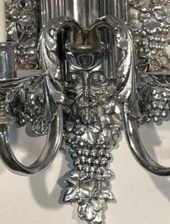 1900s Pair Of E.F Caldwell American Silvered Bronze Wall Sconces 13 1900s Pair Of E.F Caldwell American Silvered Bronze Wall Sconces -OGT Sale Store p267855 06