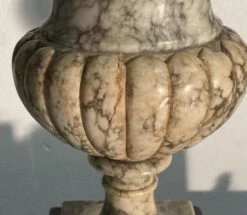 Pair Of Marble Table Lamps With Wreath Motif Bases -OGT Sale Store p267867 10