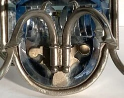 French Etched Mirrored Silver Sconce With Nickel Arms 9 French Etched Mirrored Silver Sconce With Nickel Arms -OGT Sale Store p267881 04