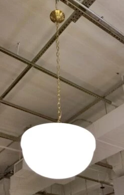 Large White Opal Glass 16 In. Schoolhouse Pendant Light 11 Large White Opal Glass 16 In. Schoolhouse Pendant Light -OGT Sale Store p268054 04