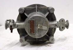 Vintage Steel & Glass Ship Light With Cage 10 Vintage Steel & Glass Ship Light With Cage -OGT Sale Store p268163 04