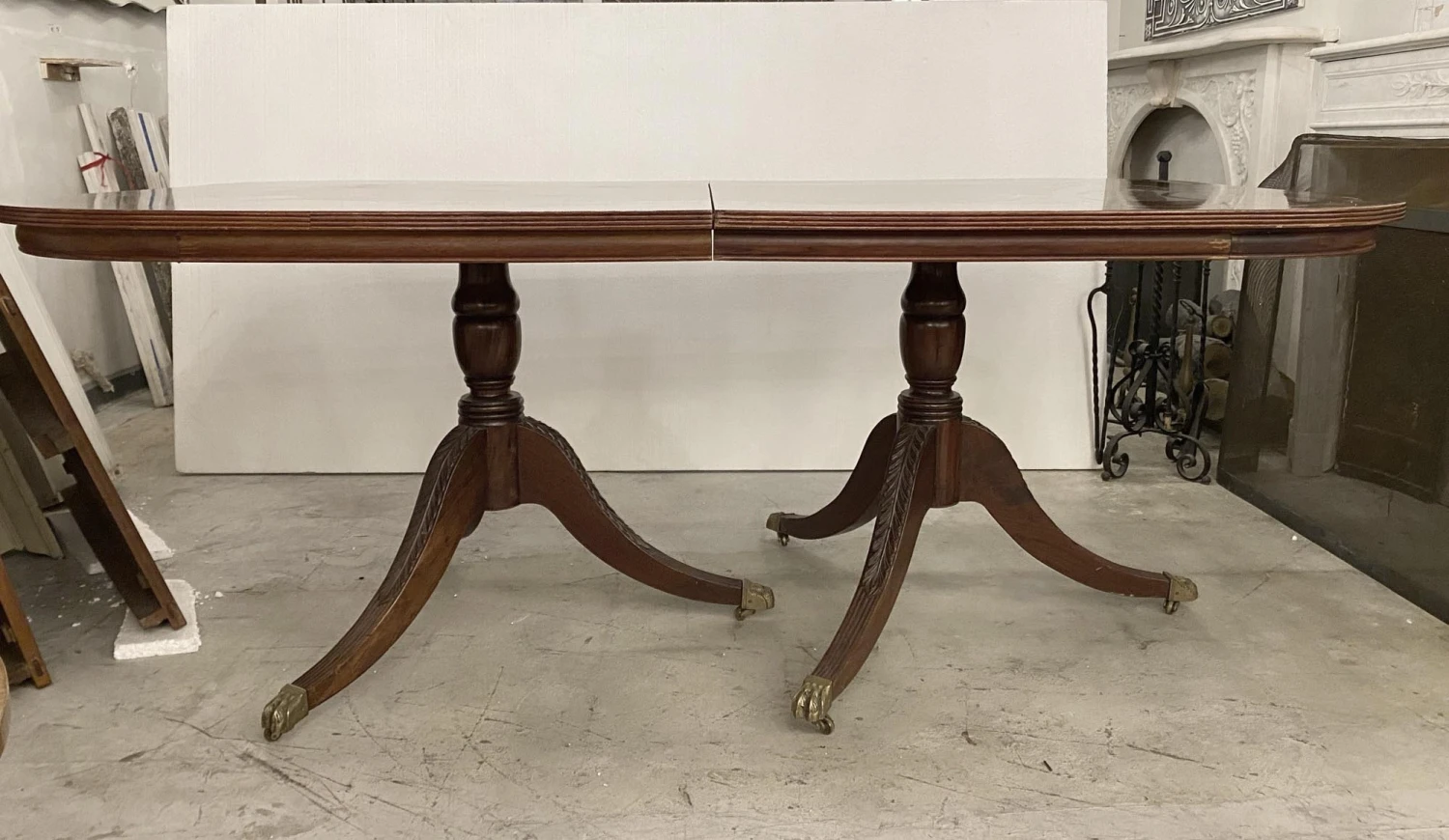 Duncan Phyfe Style 12 Ft. Walnut Dining Room Table 6 Duncan Phyfe Style 12 Ft. Walnut Dining Room Table - Image 4