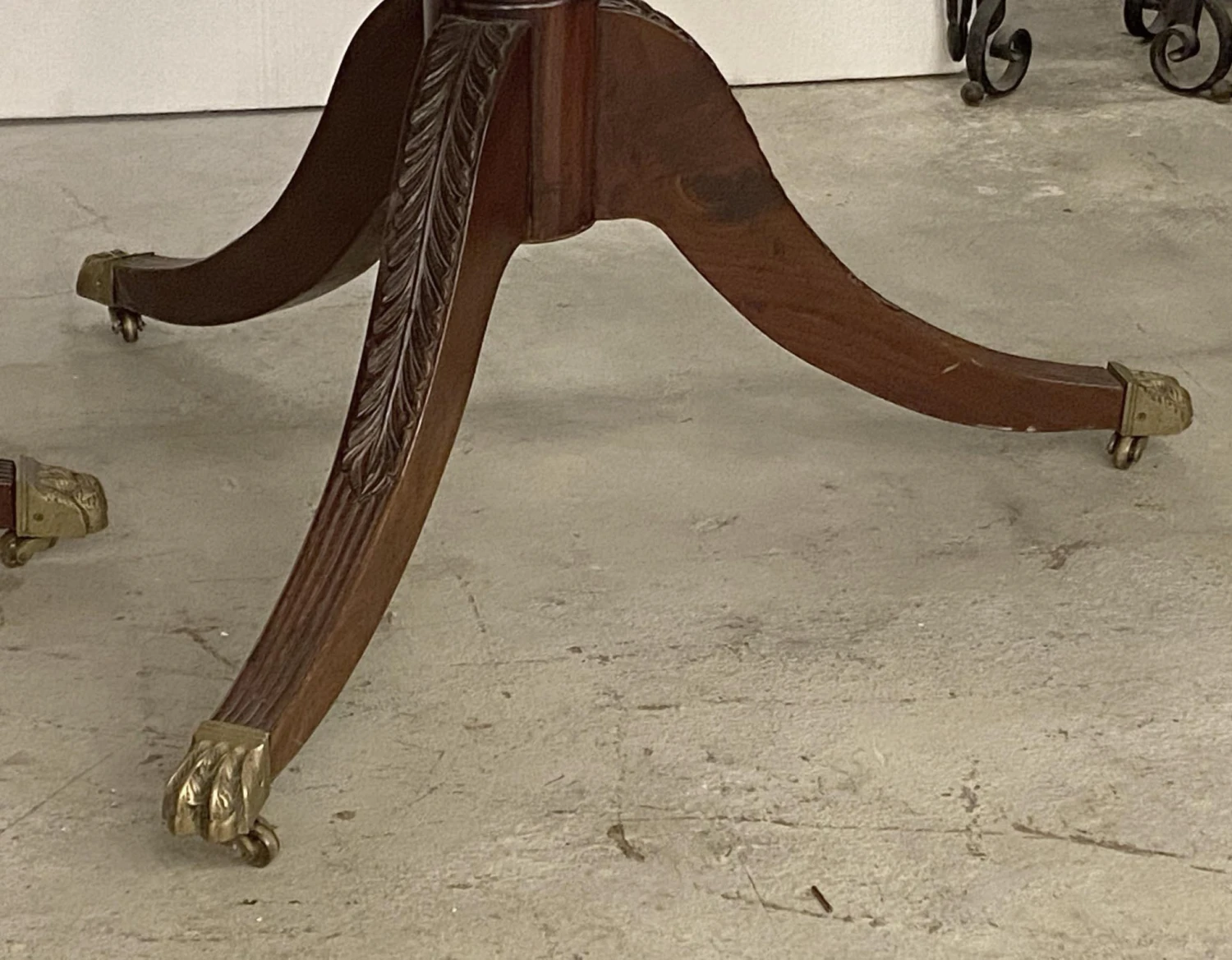 Duncan Phyfe Style 12 Ft. Walnut Dining Room Table 7 Duncan Phyfe Style 12 Ft. Walnut Dining Room Table - Image 5