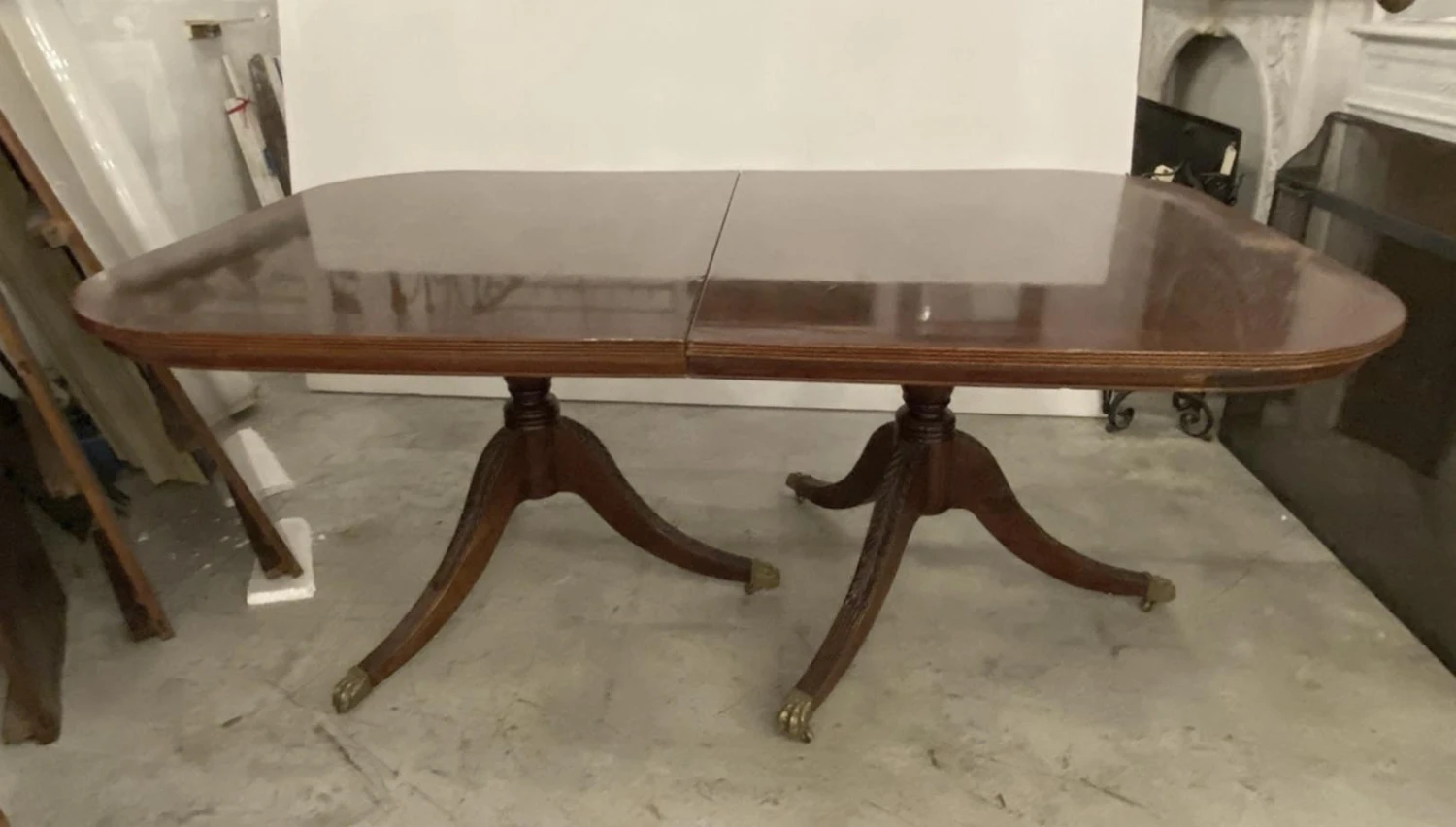 Duncan Phyfe Style 12 Ft. Walnut Dining Room Table 16 Duncan Phyfe Style 12 Ft. Walnut Dining Room Table - Image 14