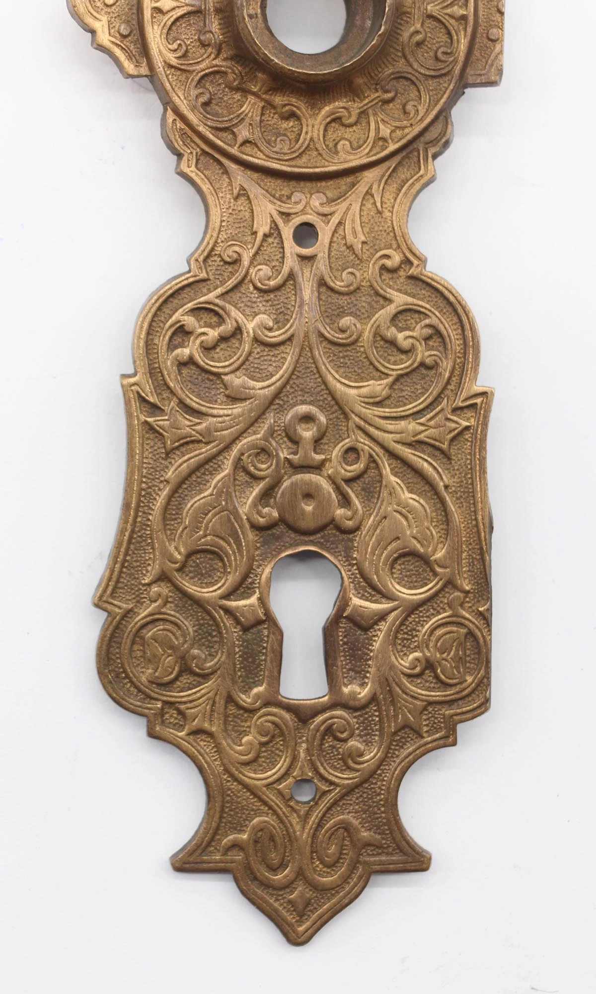 Pair Of Cast Bronze Neo-Grec 7.75 In. Doorknob Back Plates 7 Pair Of Cast Bronze Neo-Grec 7.75 In. Doorknob Back Plates - Image 5