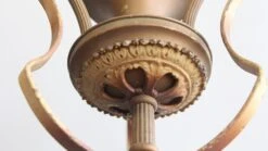 1940s Brass 3 Arm Down Light Chandelier 15 1940s Brass 3 Arm Down Light Chandelier -OGT Sale Store p270836 06