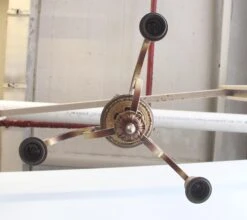 1940s Brass 3 Arm Down Light Chandelier 17 1940s Brass 3 Arm Down Light Chandelier -OGT Sale Store p270836 08