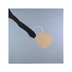 1991 Abstract Acrylic Painting On Linen From Amsterdam