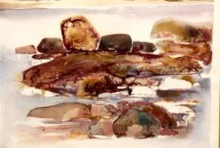 Scenic Watercolor Painting In Metal Frame 10 Scenic Watercolor Painting In Metal Frame -OGT Sale Store paintings for sale m223049