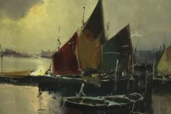 Original Sail Boat Scenic Signed Oil Painting 10 Original Sail Boat Scenic Signed Oil Painting -OGT Sale Store paintings for sale n240710