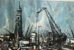 1965 Cruise Ship View Oil Painting 11 1965 Cruise Ship View Oil Painting -OGT Sale Store paintings for sale n240713