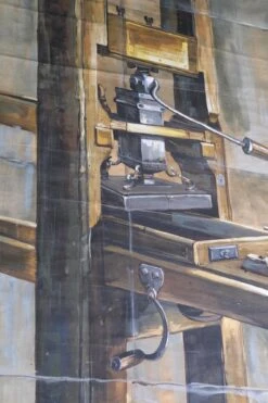 Unfinished Canvas Printing Press Oil Painting 29 Ft. X 8 Ft. 19 Unfinished Canvas Printing Press Oil Painting 29 Ft. X 8 Ft. -OGT Sale Store paintings for sale q274370