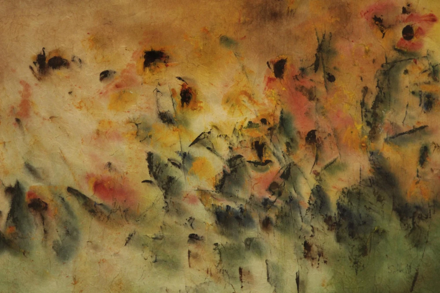 Schlect Water Color Painting On Rice Paper 4 Schlect Water Color Painting On Rice Paper - Image 2