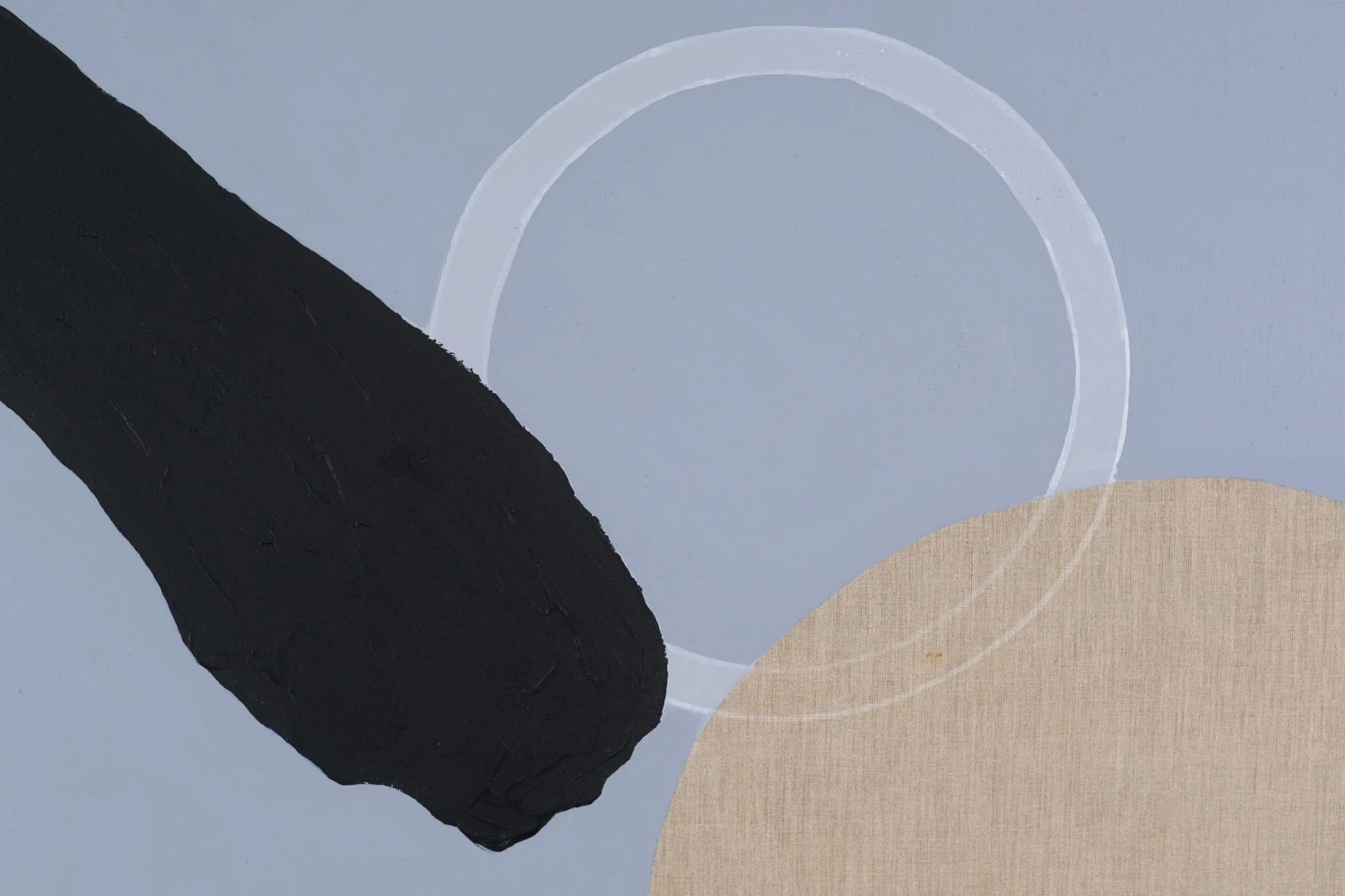 1991 Abstract Acrylic Painting On Linen From Amsterdam 4 1991 Abstract Acrylic Painting On Linen From Amsterdam - Image 2