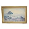 Vintage Framed Pastel Scenic Painting 27.75 X 19 2 Vintage Framed Pastel Scenic Painting 27.75 X 19 -OGT Sale Store paintings vintage framed pastel scenic painting 2775 x 19 l202279