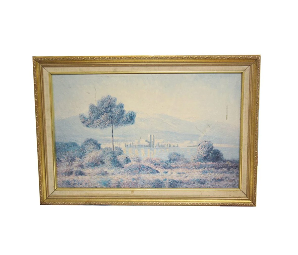 Vintage Framed Pastel Scenic Painting 27.75 X 19 3 Vintage Framed Pastel Scenic Painting 27.75 X 19