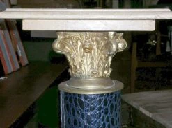 Antique Ornate 3 Ft. Bronze & Marble Pedestal 8 Antique Ornate 3 Ft. Bronze & Marble Pedestal -OGT Sale Store pedestals for sale k191376
