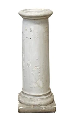 Reclaimed White Plaster Pedestal
