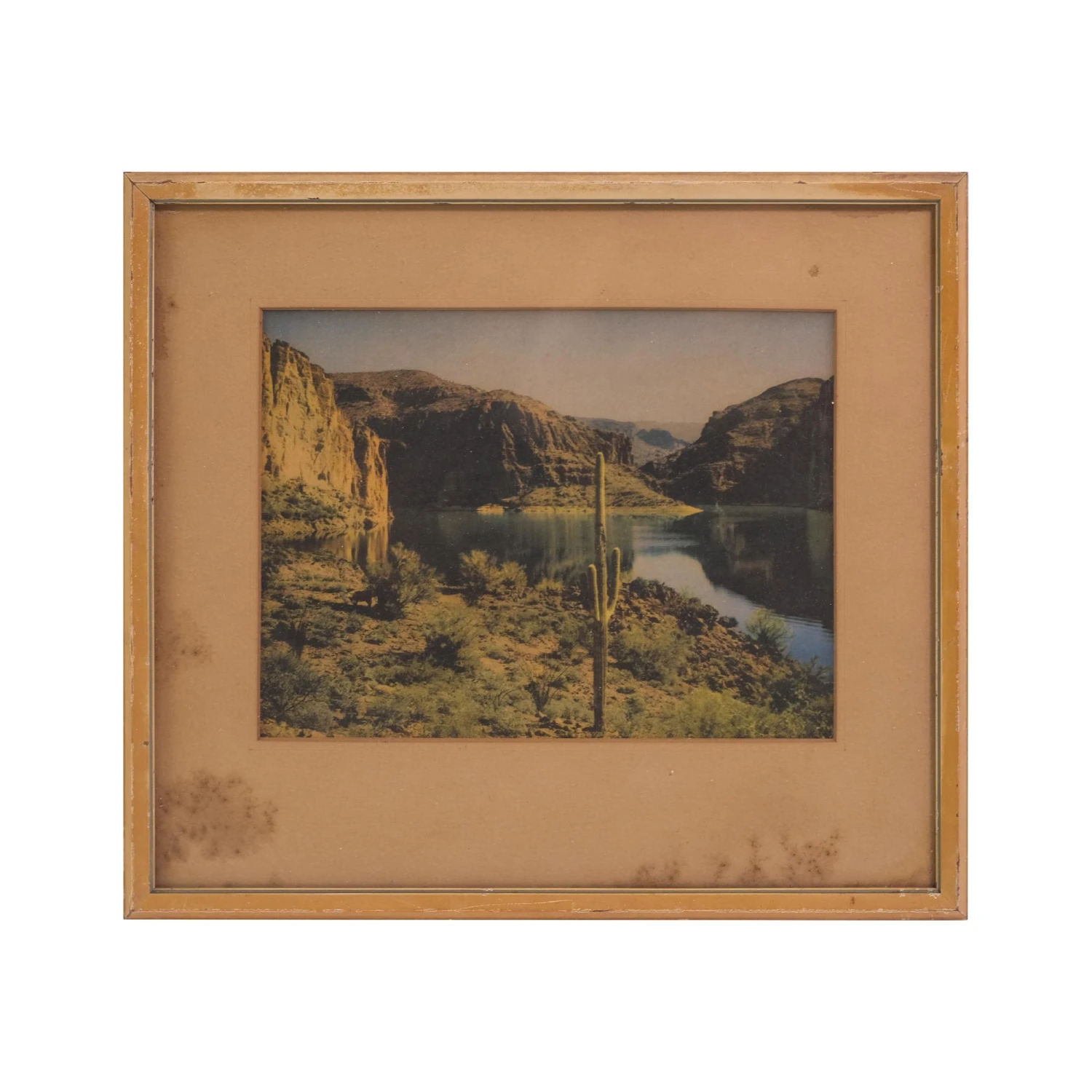 1940s Apache Trail Arizona Framed Photograph 3 1940s Apache Trail Arizona Framed Photograph