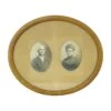 Antique Oval Pine Framed Portraits