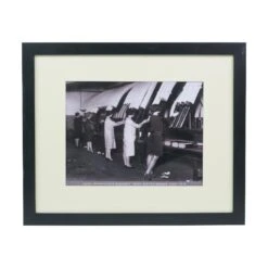 Black & White Framed & Matted Photo Of Hotel Pennsylvania Room Service