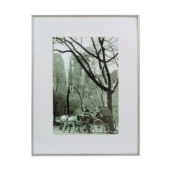 Black & White Framed Photo Print Of A Buggy In New York City