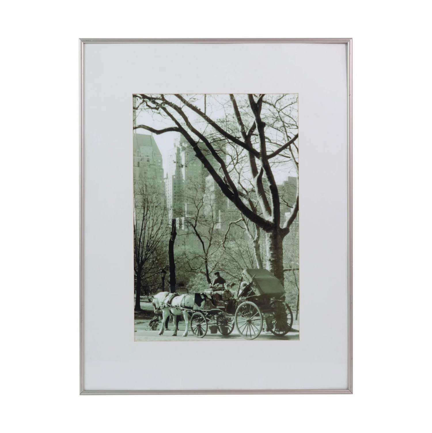 Black & White Framed Photo Print Of A Buggy In New York City 3 Black & White Framed Photo Print Of A Buggy In New York City