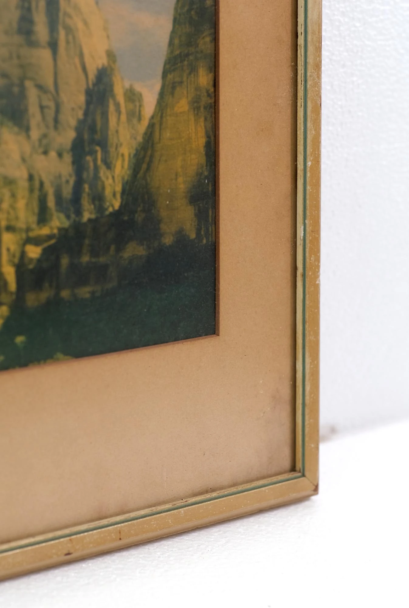 1940s Zion Canyon National Park Framed Photograph 5 1940s Zion Canyon National Park Framed Photograph - Image 3