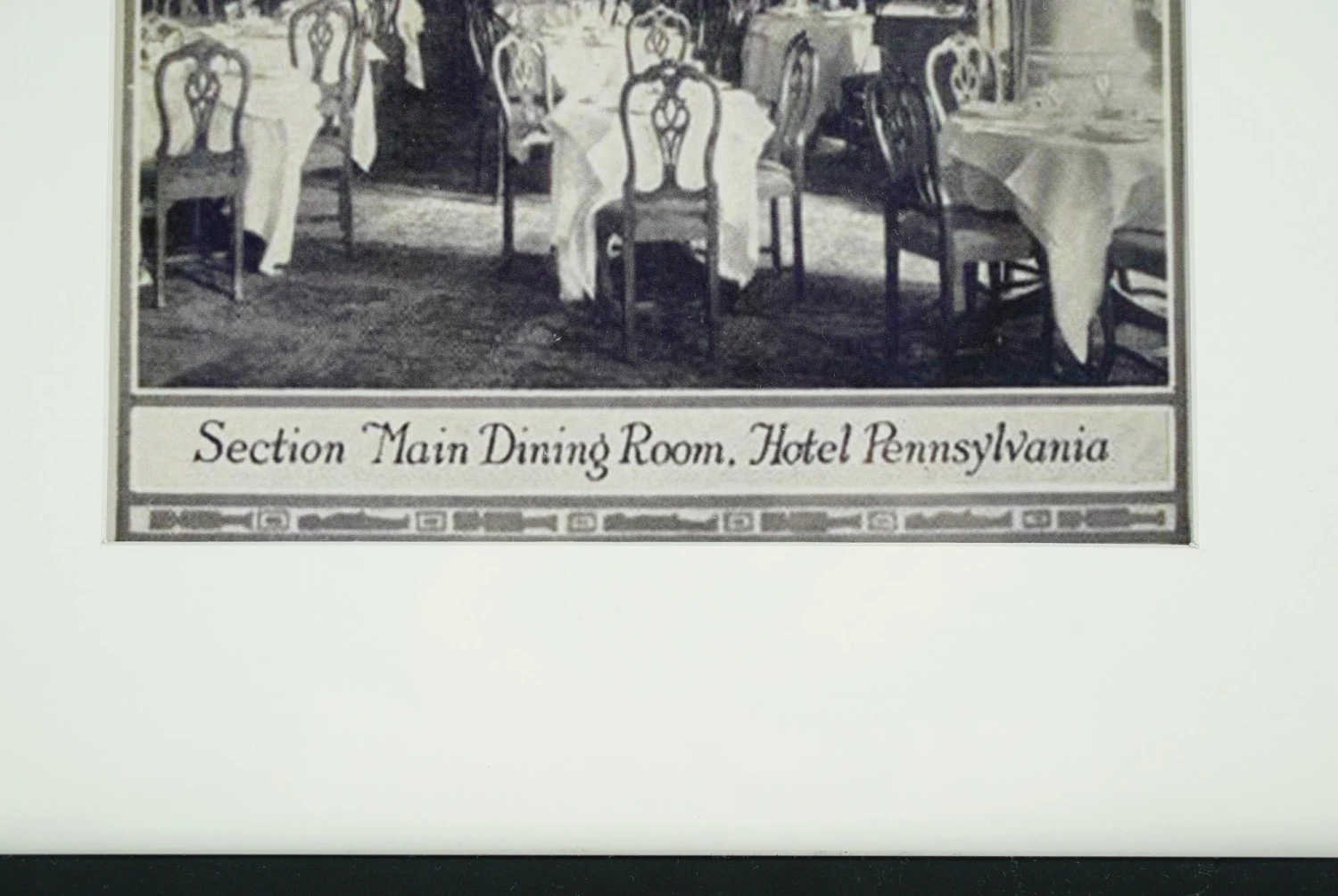 Hotel Pennsylvania Framed Matted The Main Dining Room Photograph 5 Hotel Pennsylvania Framed Matted The Main Dining Room Photograph - Image 3