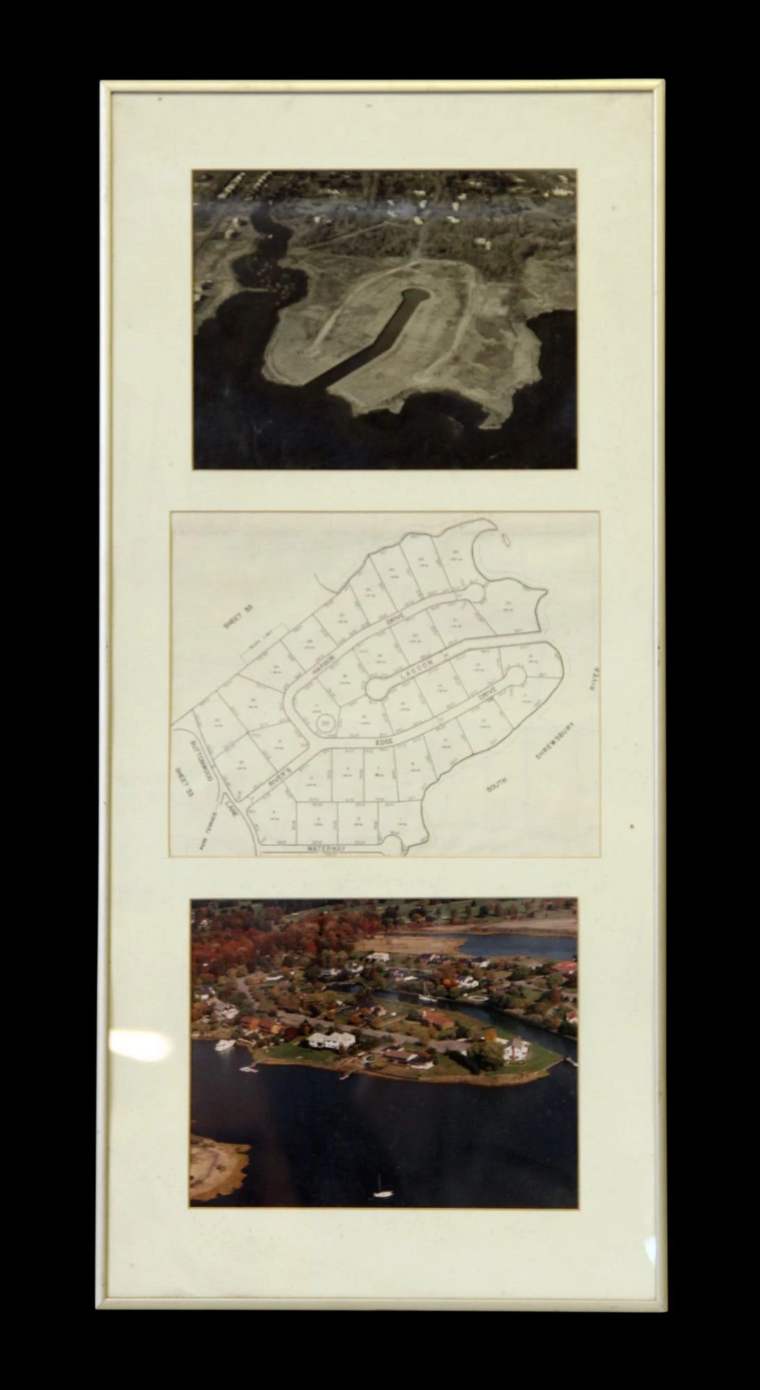 Framed & Matted Photo Of Rumson NJ 3 Framed & Matted Photo Of Rumson NJ