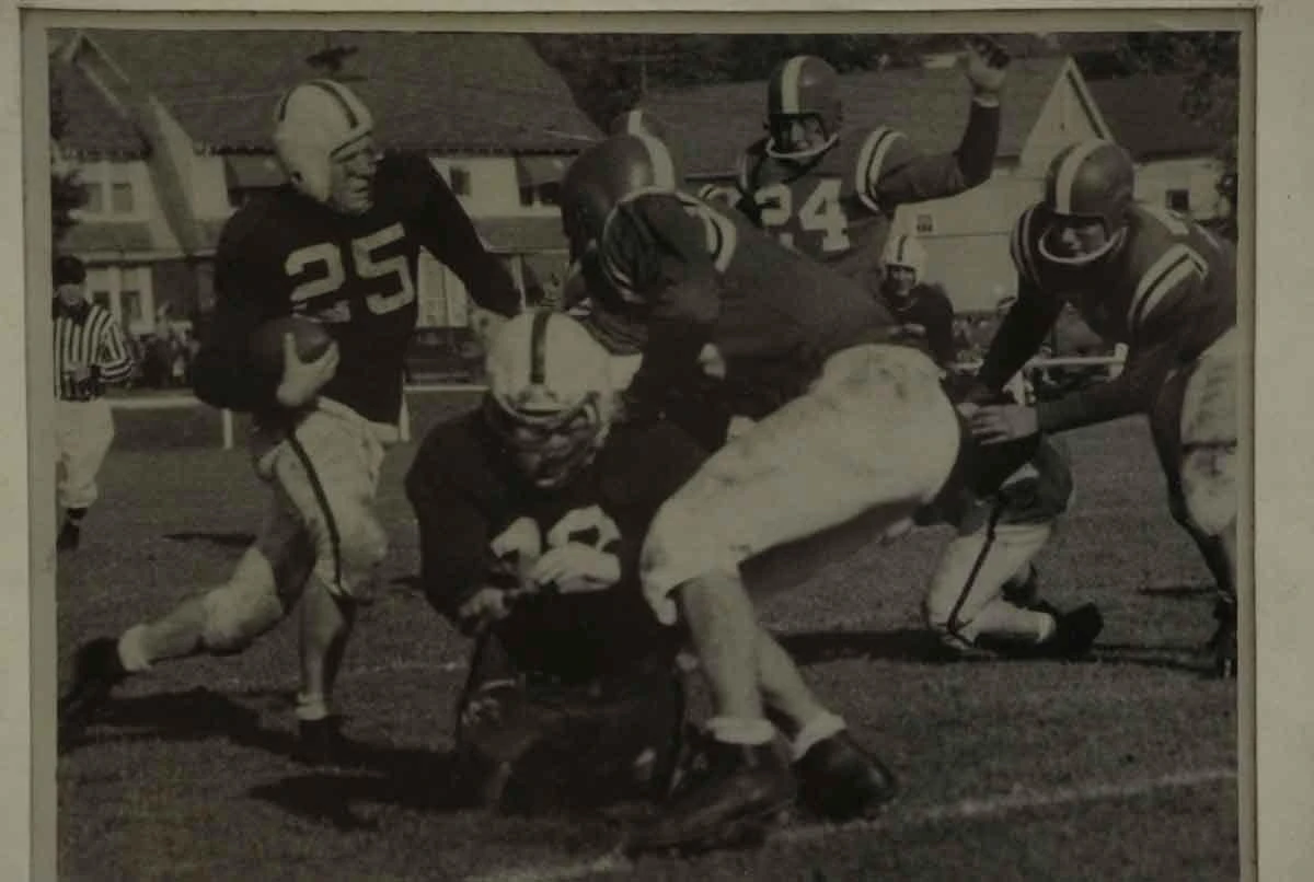Metal Framed College Football Photograph 4 Metal Framed College Football Photograph - Image 2