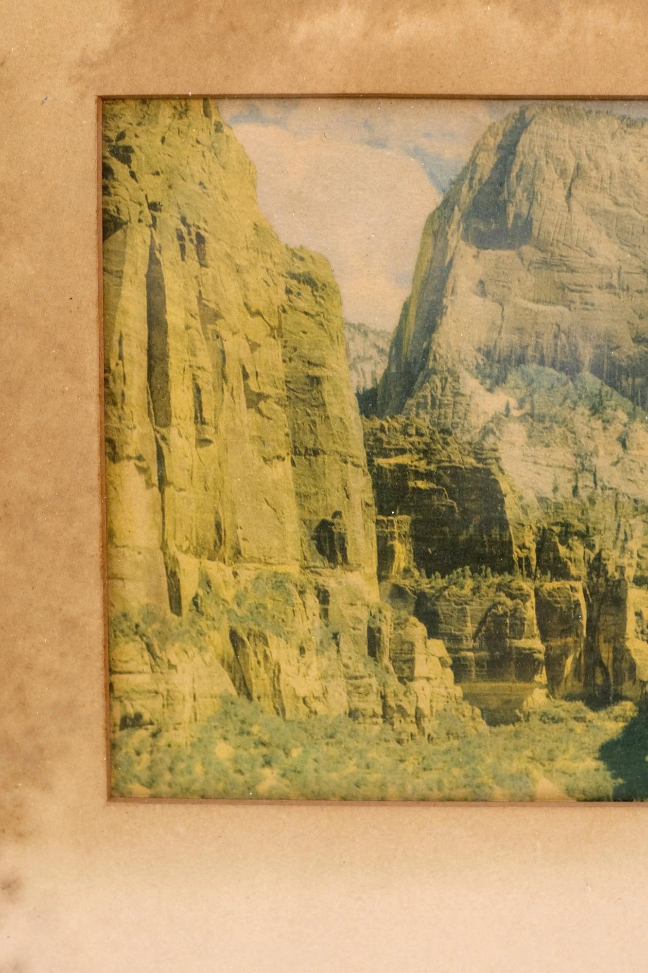 1940s Zion Canyon National Park Framed Photograph 4 1940s Zion Canyon National Park Framed Photograph - Image 2