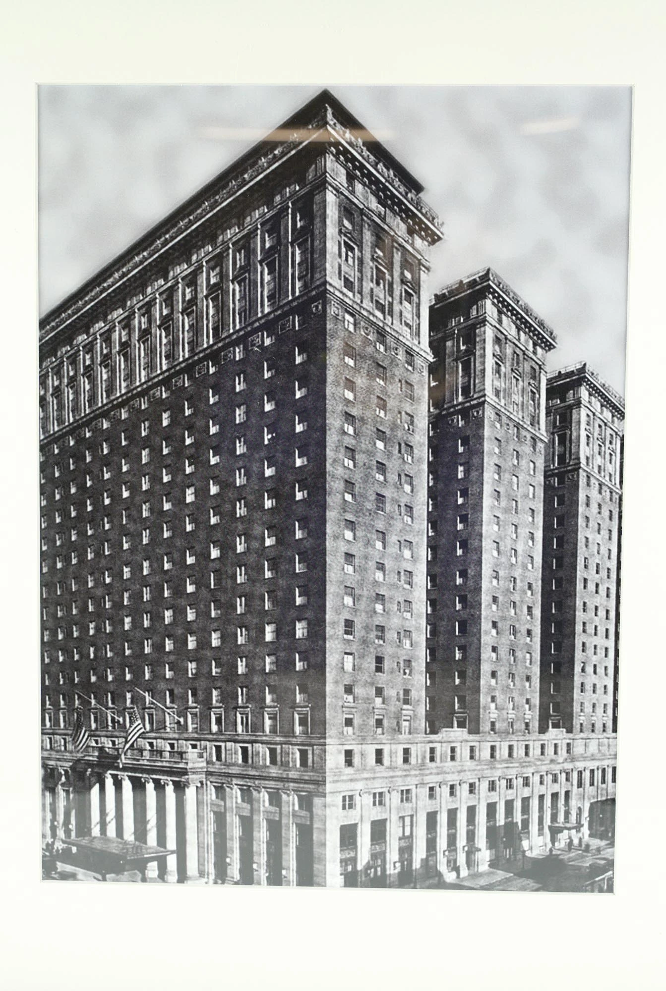 Black & White Framed Photograph Of The Hotel Pennsylvania 4 Black & White Framed Photograph Of The Hotel Pennsylvania - Image 2