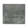 Antique Francis Furniture Co. Solid Brass Plaque 2 Antique Francis Furniture Co. Solid Brass Plaque -OGT Sale Store plaques plates antique francis furniture co solid brass plaque q275180