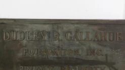 Reclaimed Bronze Dudley R. Gallahue Plaque -OGT Sale Store plaques plates for sale q276772