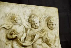 High Relief Concrete Three Angels Rectangular Wall Plaque 11 High Relief Concrete Three Angels Rectangular Wall Plaque -OGT Sale Store plaques plates for sale q283114