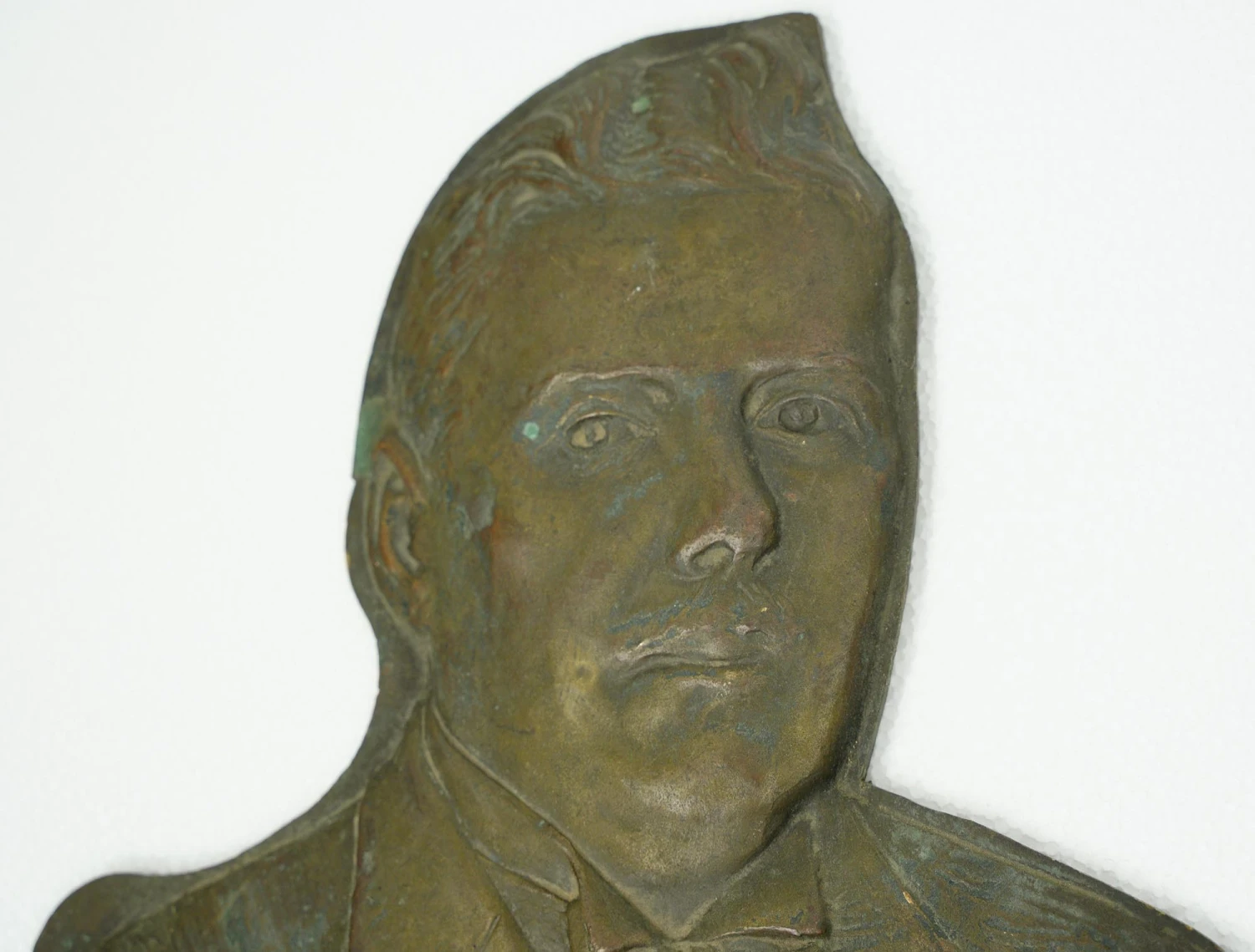 Vintage Bronze Raised Gentlemen Tuxedo Bust 5 Vintage Bronze Raised Gentlemen Tuxedo Bust - Image 3