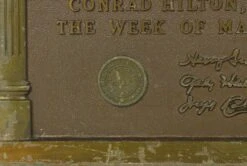 1956 Brass 24th Anniversary NATD Convention Exhibit Award 12 1956 Brass 24th Anniversary NATD Convention Exhibit Award -OGT Sale Store plaques plates for sale q286462
