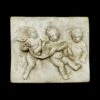 High Relief Concrete Three Angels Rectangular Wall Plaque -OGT Sale Store plaques plates high relief concrete three angels rectangular wall plaque q283114