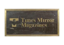 Reclaimed Times Mirror Magazine Bronze Plaque