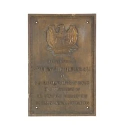 The Fraternal Order Of Eagles Bronze Plaque
