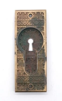Antique Aesthetic 5.75 In. Bronze Pocket Door Pull With Keyhole