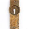 Antique Classic 5.25 In. Brass Keyhole Pocket Door Plate 2 Antique Classic 5.25 In. Brass Keyhole Pocket Door Plate -OGT Sale Store pocket door hardware antique classic 525 in brass keyhole pocket door plate q285308