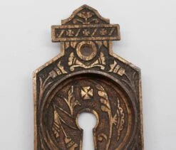 Bronze Recessed Eastlake Pair Of Pocket Door Plates 9 Bronze Recessed Eastlake Pair Of Pocket Door Plates -OGT Sale Store pocket door hardware for sale n260388