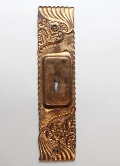 Roanoke Brass Keyhole Pocket Door Plate -OGT Sale Store pocket door hardware for sale n260949