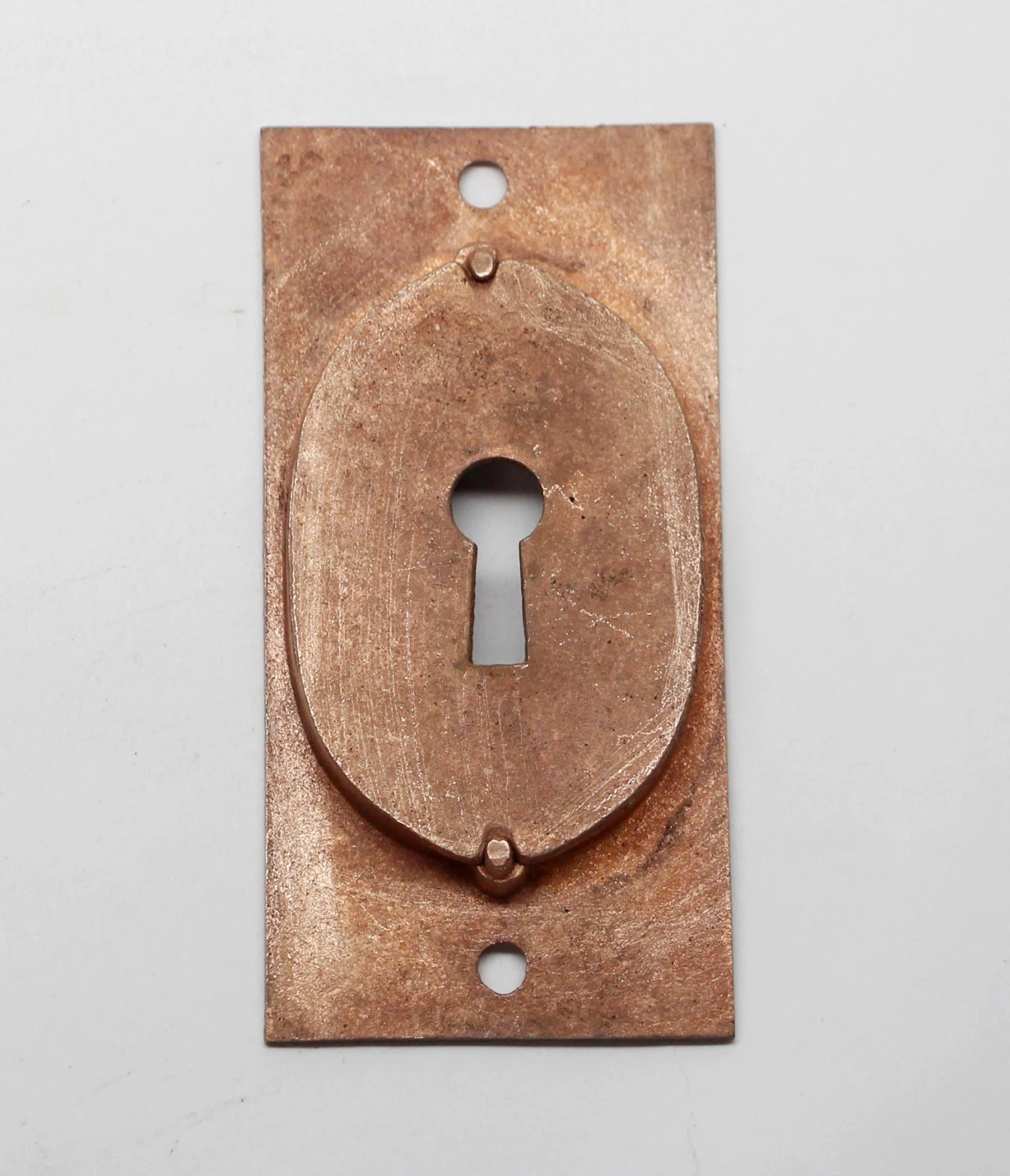 Antique Aesthetic Bronze Pocket Door Plate With Keyhole 5 Antique Aesthetic Bronze Pocket Door Plate With Keyhole - Image 3